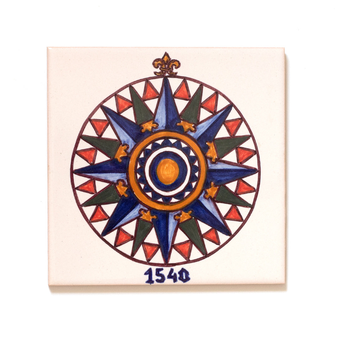 Azulejo Rosa dos Ventos 1540