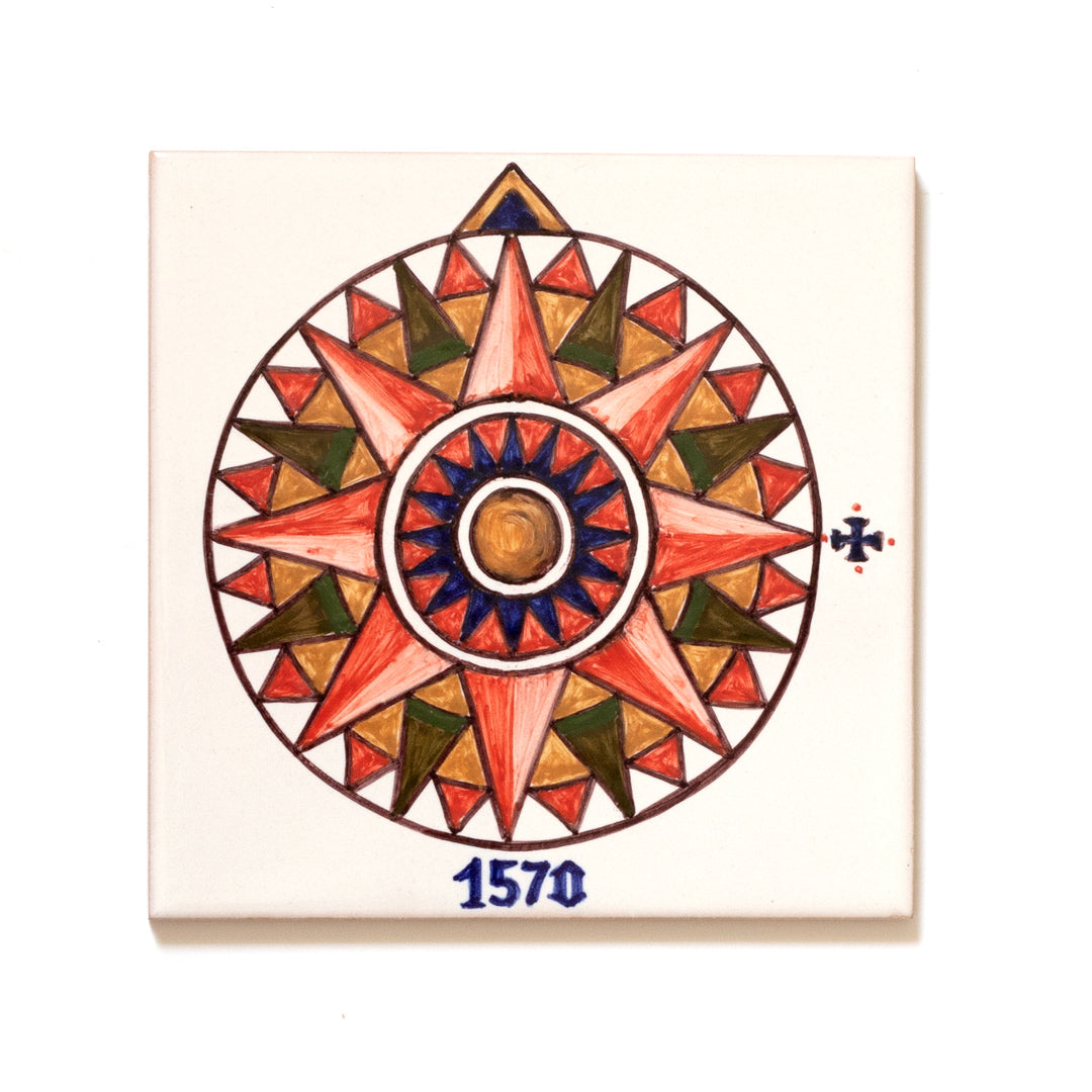 Azulejo Rosa dos Ventos 1570