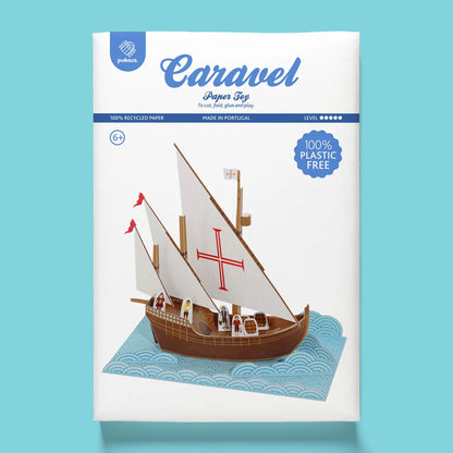 Caravela de papel para montar