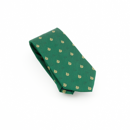 Gravata de Seda Padrão Astrolábio - verde