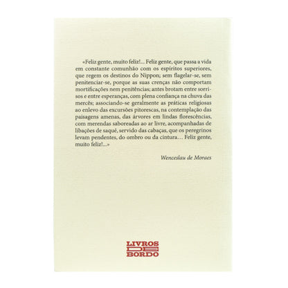Contracapa do livro Bon-odori, escrito por Wenceslau de Moraes sobre a cultura e espiritualidade do Japão tradicional. Editora Livros de Bordo.