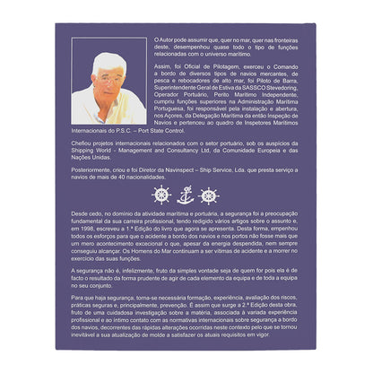 Capa do livro técnico Segurança da Vida Humana no Mar (2ª Edição), do Oficial João José da Rocha Ramos. Edição do Clube dos Oficiais da Marinha Mercante.