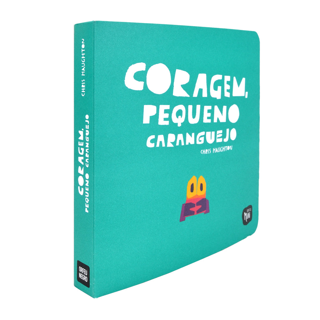 Livro infantil coragem pequeno caranguejo da autoria de chris haughton, edição orfeu mini
