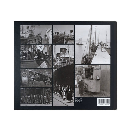 Contracapa do livro de fotografia sobre o restauro da coleção histórica do Porto de Lisboa, de Pedro Castro Henriques. Editora By the Book.