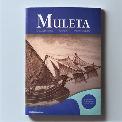 Capa do livro bilingue sobre o Muleta do Tejo publicado pelas Edições da Marinha.