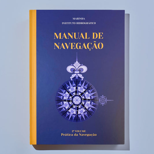Capa do livro Manual de Navegação Volume II do Instituto Hidrográfico da Marinha.