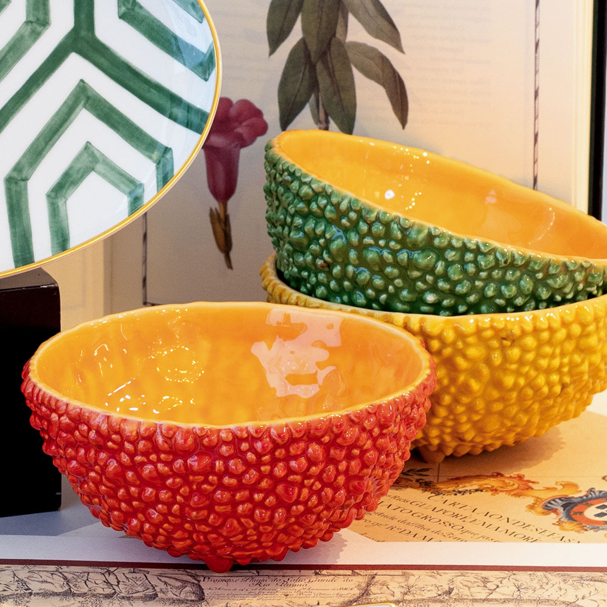 Amazōnia Bowl - yellow - Bordallo Pinheiro