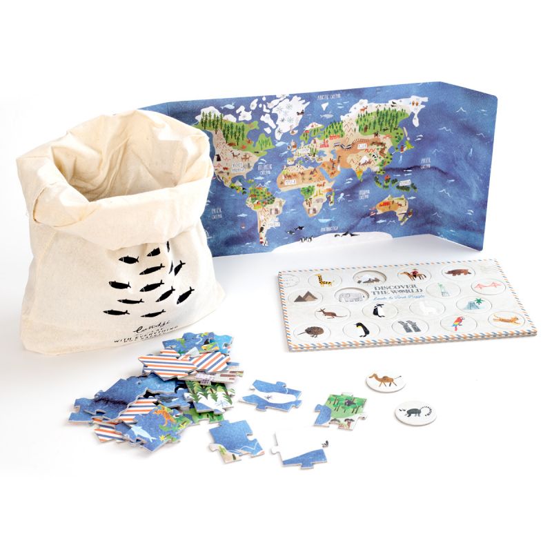 Discover the world puzzle