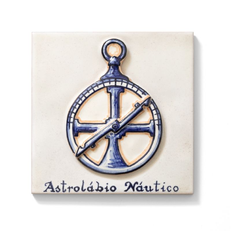 Embossed tile - Nautical Astrolabe