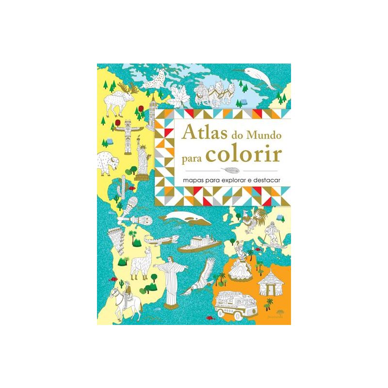 Atlas do Mundo para Colorir