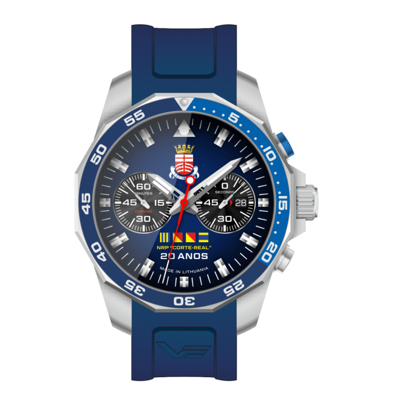Relógio NRP Corte Real 20 anos - bracelete silicone
